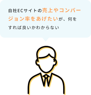 自社ECサイトの売上やコンバージョンをあげたいが、何をすれば良いかわからない
