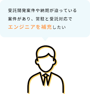 フル常駐ではなく、週2回程度の業務支援を行って欲しい